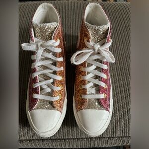 Converse x You Allstar Embellished Sparkly High Tops